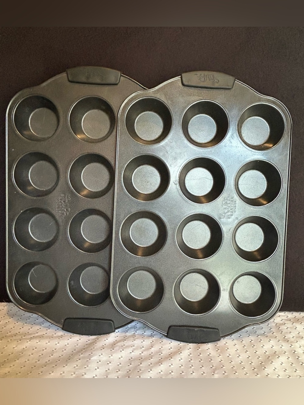 Set Of 2 Duff Goldman By Gardner Studios Non Stick Muffin Pans